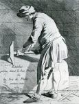 Stone mason, 1737 (engraving)