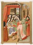 The Court of Mary of Anjou (1404-63) facsimile of a miniature from 'Twelve Perils of Hell', from 'Le Moyen Age et La Renaissance' by Paul Lacroix (1806-84) published 1847 (colour litho)