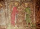 The Holy Roman Emperor Charles IV receiving a thorn from the crown of Christ from the French king, Jean II, from the chapel of Our Lady, 1357-60 (fresco) (see also 204544 and 397961)