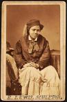 Carte de visite of Edmonia Lewis, c.1870 (b/w photo)