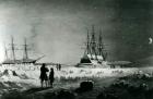 HMS Assistance and Pioneer in Winter quarters returning Daylight (lithograph)