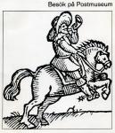 Post rider (woodcut)