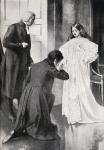 Queen Victoria (1819-1901) receiving news of her accession at Kensington Palace 20th June, 1837 (w/c on paper) (b/w photo)
