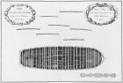 Plan of the first deck of a vessel, illustration from the 'Atlas de Colbert', plate 18 (pencil & w/c on paper) (b/w photo)
