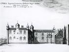 The Parliament House in Edinburgh (engraving) (b&w photo)