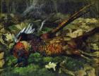 Pheasants, 1873 (oil on canvas)