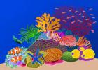 Coral head, Great Barrier Reef, Australia, 2015, acrlylic gouache on canvas