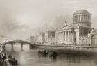 The Four Courts, Dublin, from 'Scenery and Antiquities of Ireland' by George Virtue, 1860s (engraving)