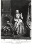 The Housekeeper (engraving) (b/w photo)