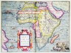 Africae tabvla nova, 1570 (colour engraving)