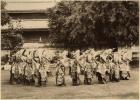 Veiled dancers at Mandalay, Burma, late 19th century (albumen print) (b/w photo)