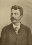 Guy de Maupassant (1850-93) (b/w photo)