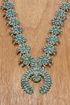 Navajo necklace (silver and turquoise) (see also 229250)