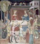 Satan Asking God to Tempt Job, 1356-67 (fresco)