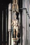 St. Joan of Arc, bronze sculpture by Sir Ninian Comper (1864-1960) 1925 (photo)