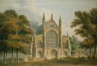 Winchester Cathedral: The Facade from the North-West, 1801 (watercolour)