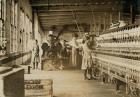 Two young spinners in Catawba Cotton Mills, Newton, North Carolina, 1908 (b/w photo)