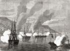 The Bombardment of Valparaiso on 31 March 1866, from 'L'Univers Illustré', 1866 (engraving)
