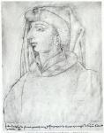 Jean de France, Duke of Touraine, from the 'Recueil d'Arras' (pencil on paper) (b/w photo)