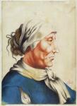 Head of an Old Man, from 'Anecdotes of Painting in England' written by Horace Walpole (1717-97) published in 1765 (w/c on paper)