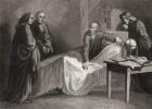 Death of St. Ignatius of Loyola (litho)