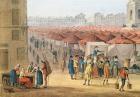 The Marche des Innocents, detail of the left hand side, c.1794-1810 (w/c & gouache on paper)