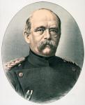 Otto Eduard Leopold, Prince von Bismarck (1815-98) (coloured engraving)