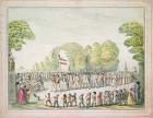Revolutionary procession, c. 1789 (w/c on paper)