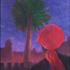 Red Turban, dusk, Jodhpur, 2012 (acrylic on canvas)