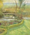 Bridge Over the Willow, Bedfield (oil on canvas)