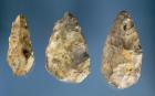 Three flint tools (stone)