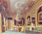 The Blue Velvet Room, Carlton House from Pyne's 'Royal Residences', 1818