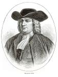 William Penn (1644-1718) engraved by Josiah Wood Whymper (1813-1903) (engraving) (b&w photo)