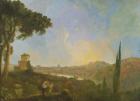 A View of the Tiber with Rome in the Distance, c.1770-80 (oil on canvas)