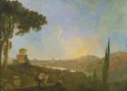 A View of the Tiber with Rome in the Distance, c.1770-80 (oil on canvas)