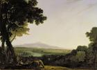 Rome from the Villa Madama (oil on canvas)