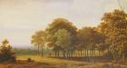 Road in the Woods (oil on canvas)