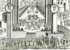 The Coronation of Charles I (engraving) (b/w photo)