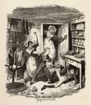 Oliver plucks up a spirit, from 'The Adventures of Oliver Twist' by Charles Dickens (1812-70) 1838, published by Chapman & Hall, 1901 (engraving)