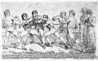The Famous Battle Between Richard Humphreys and Daniel Mendoza, January 9th 1788 (engraving)