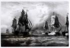 John Paul Jones's 'Ranger' Ship, 1793 (engraving) (b/w photo)