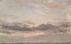 A Cloud Study, Sunset, c.1821 (oil on paper on millboard)