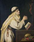St. Catherine of Siena (1347-80) after a painting by Francisco Zurbaran (1598-1664) (oil on canvas)