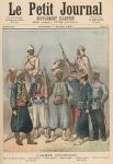 The Colonial Army, from 'Le Petit Journal', 7th March 1891 (colour litho)