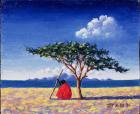 Under the Acacia Tree, 1991 (oil on board)