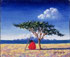 Under the Acacia Tree, 1991 (oil on board)