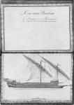 A seaworthy galley, thirty-first demonstration, plate 32, illustration from 'Demonstrations de toutes les pieces de bois, cloux et ferremens qui entrent dans la construction d'une galere...' (pencil & w/c on paper) (b/w photo)