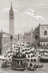 View of St. Mark's Square, Venice, Italy (engraving)