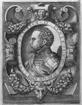 Portrait of Henry the Younger (1489-1568), Duke of Brunswick and Luneburg, 1529 (engraving) (b/w photo)