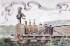 Picture Celebrating the First Train from Brussels to Mechlin in 1835, 1886 (colour litho)